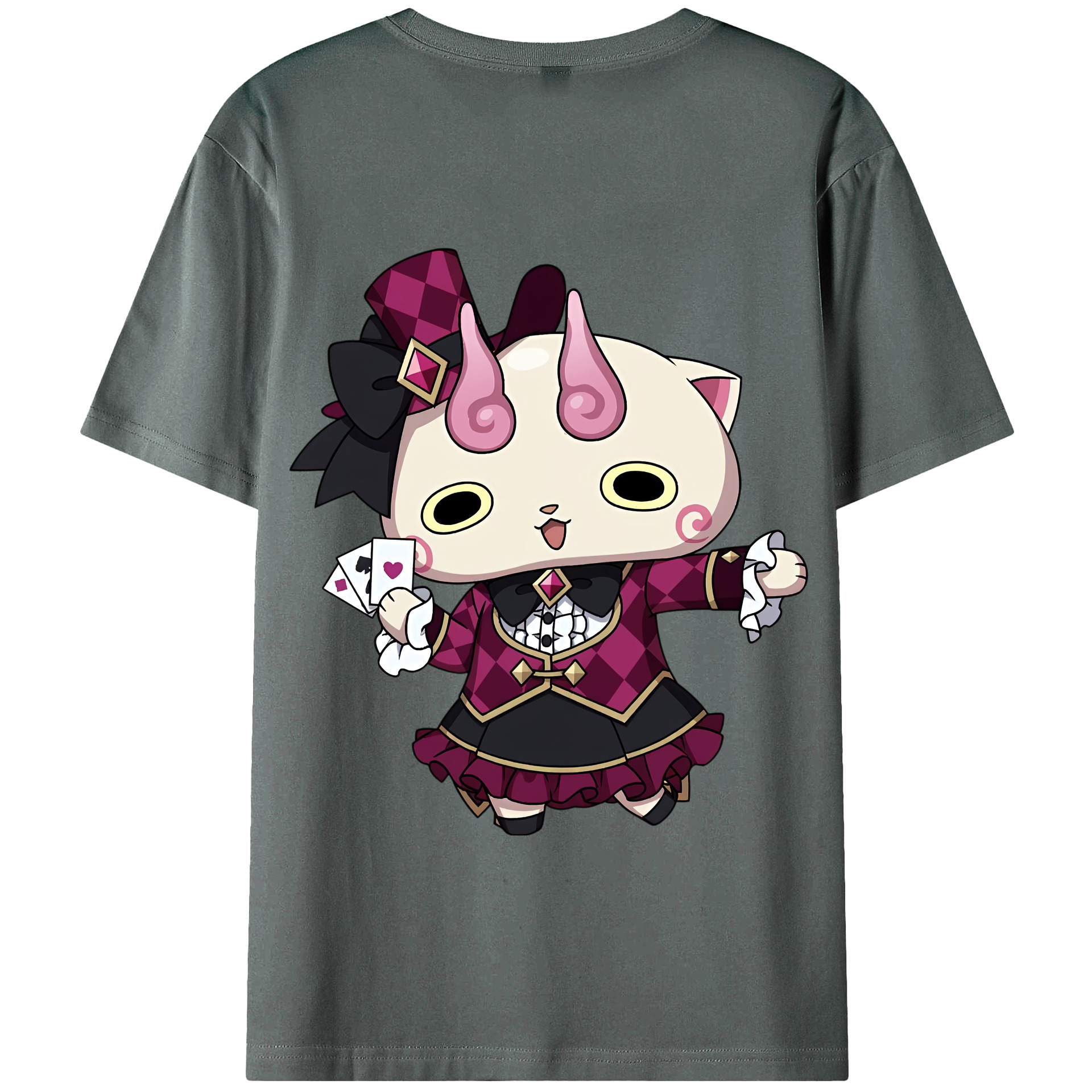 （画像用） 妖怪ウォッチ Yo-kai Watch 綿100％半袖Tシャツ（背面プリント）